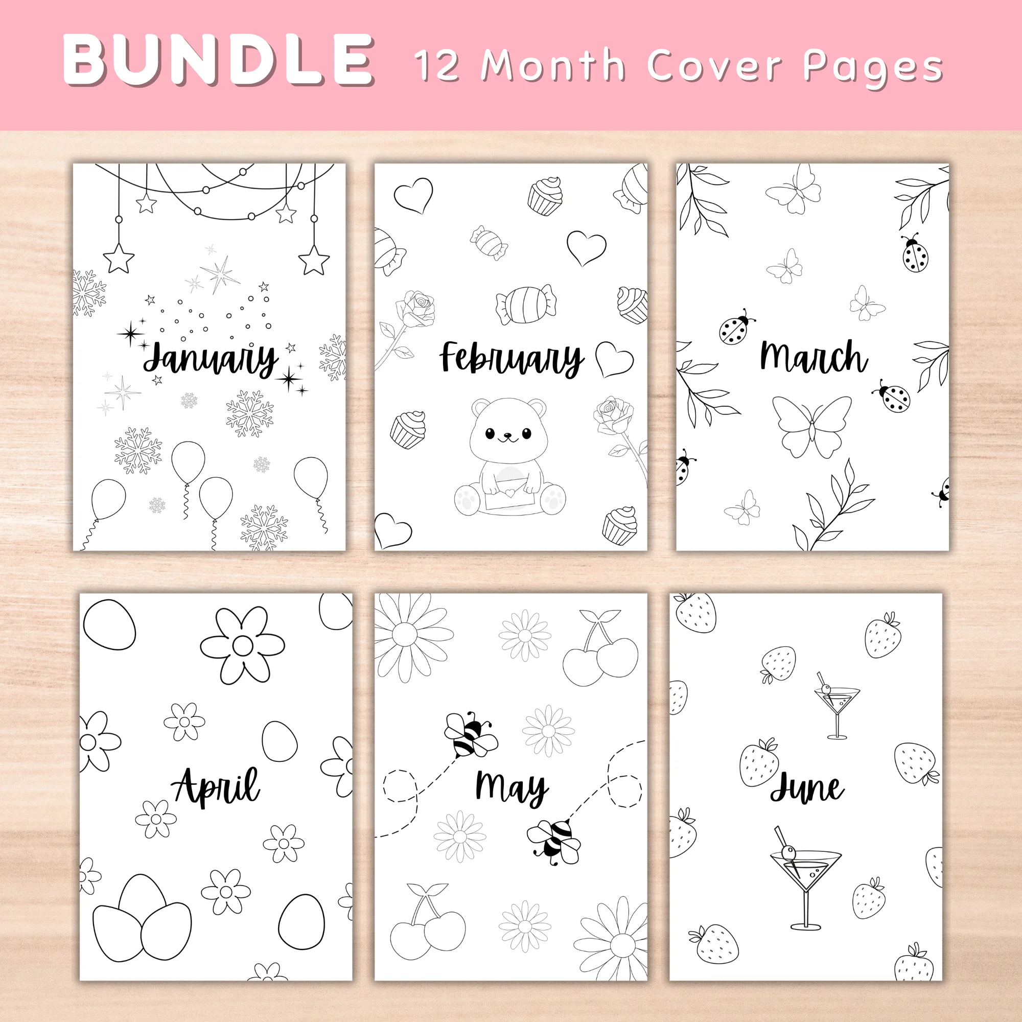 Bundle 12 months Cover Pages - image 2