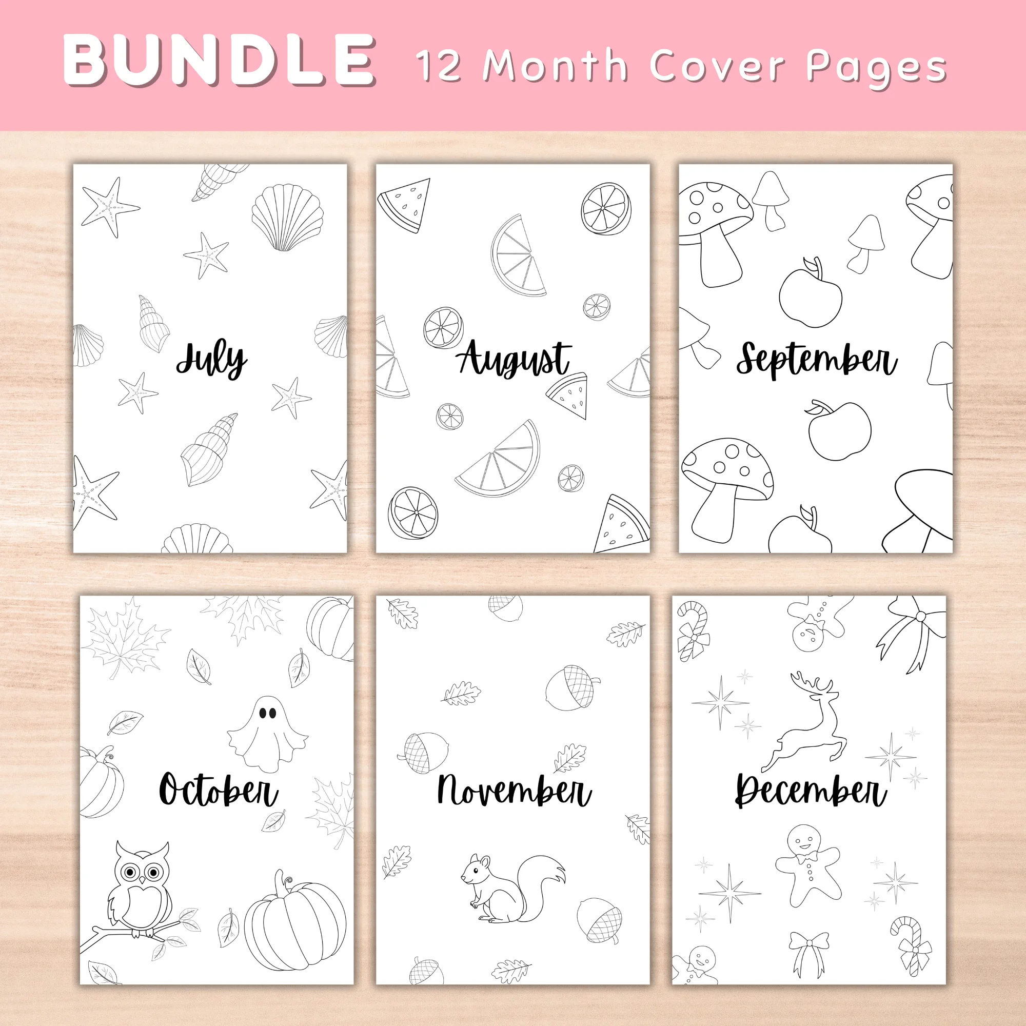 Bundle 12 months Cover Pages - image 3