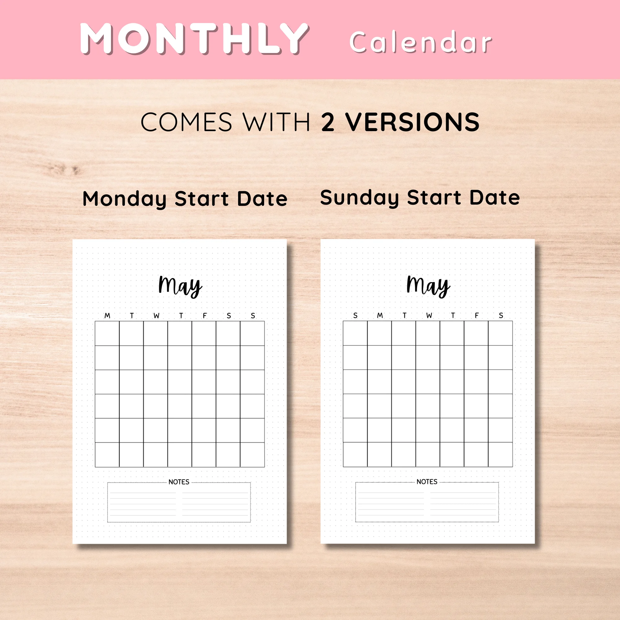 Monthly Calendar May Minimalist Version - image 2