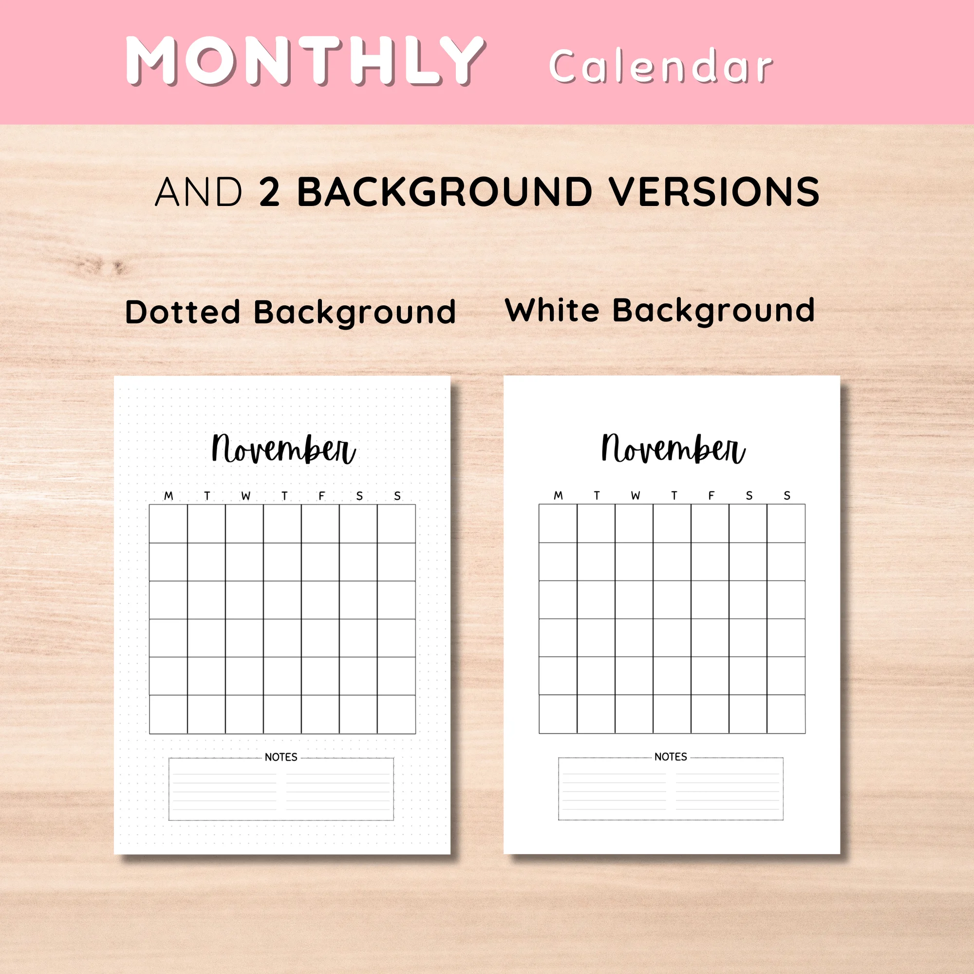 Monthly Calendar November Minimalist Version - image 3