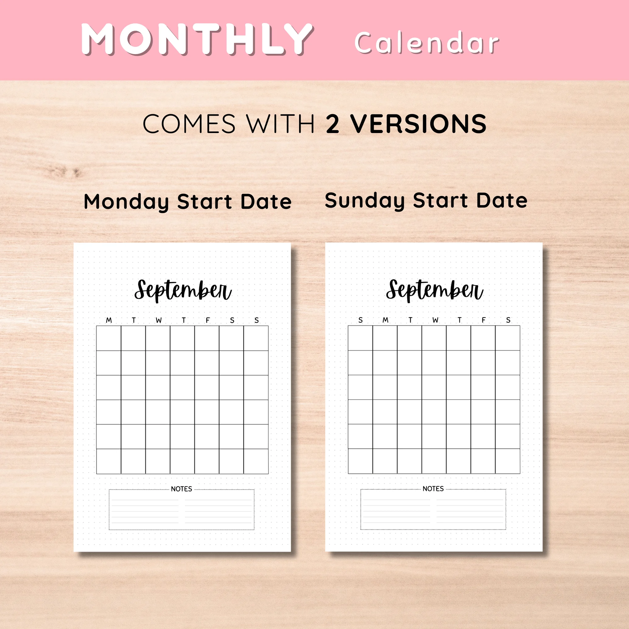 Monthly Calendar September Minimalist Version - image 2