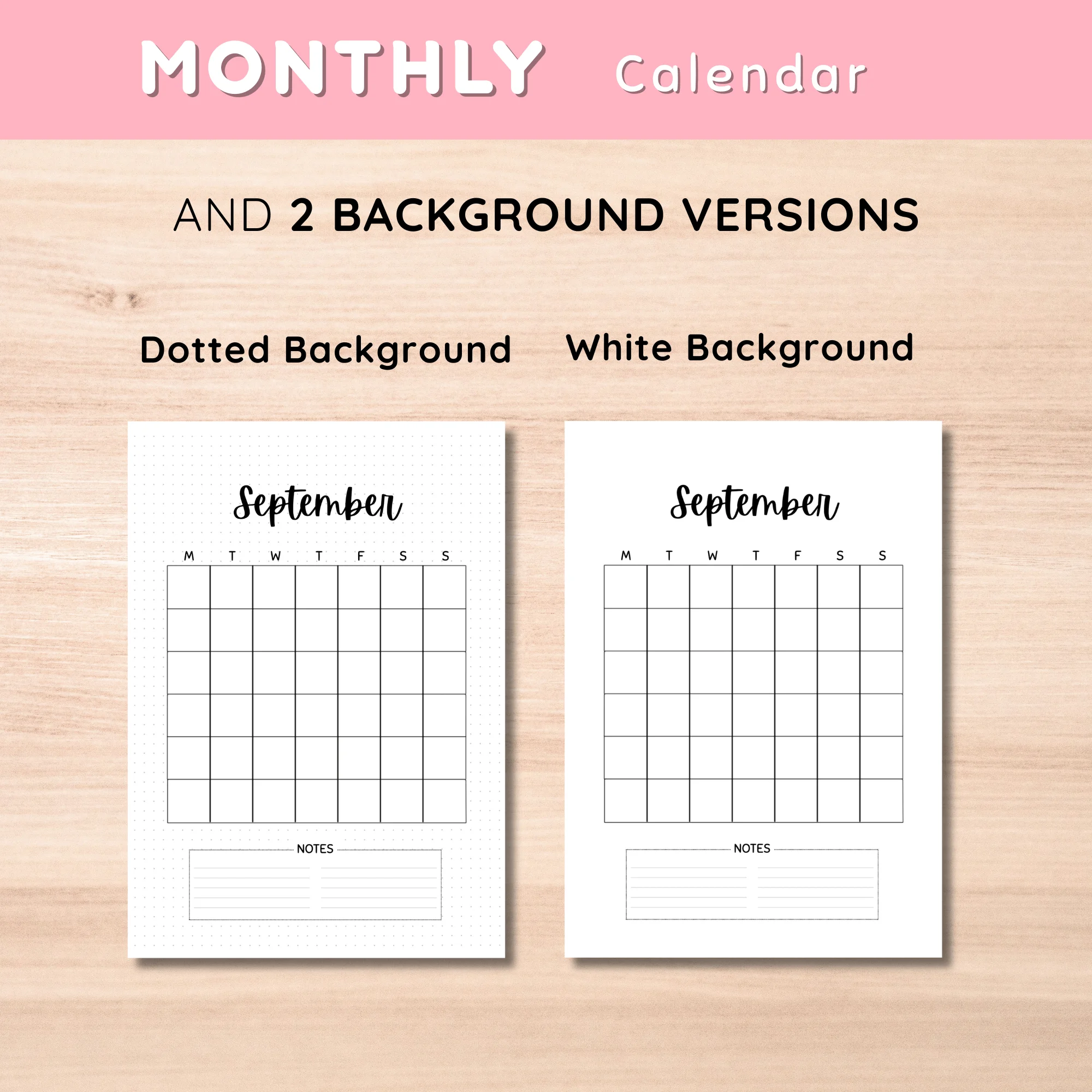 Monthly Calendar September Minimalist Version - image 3