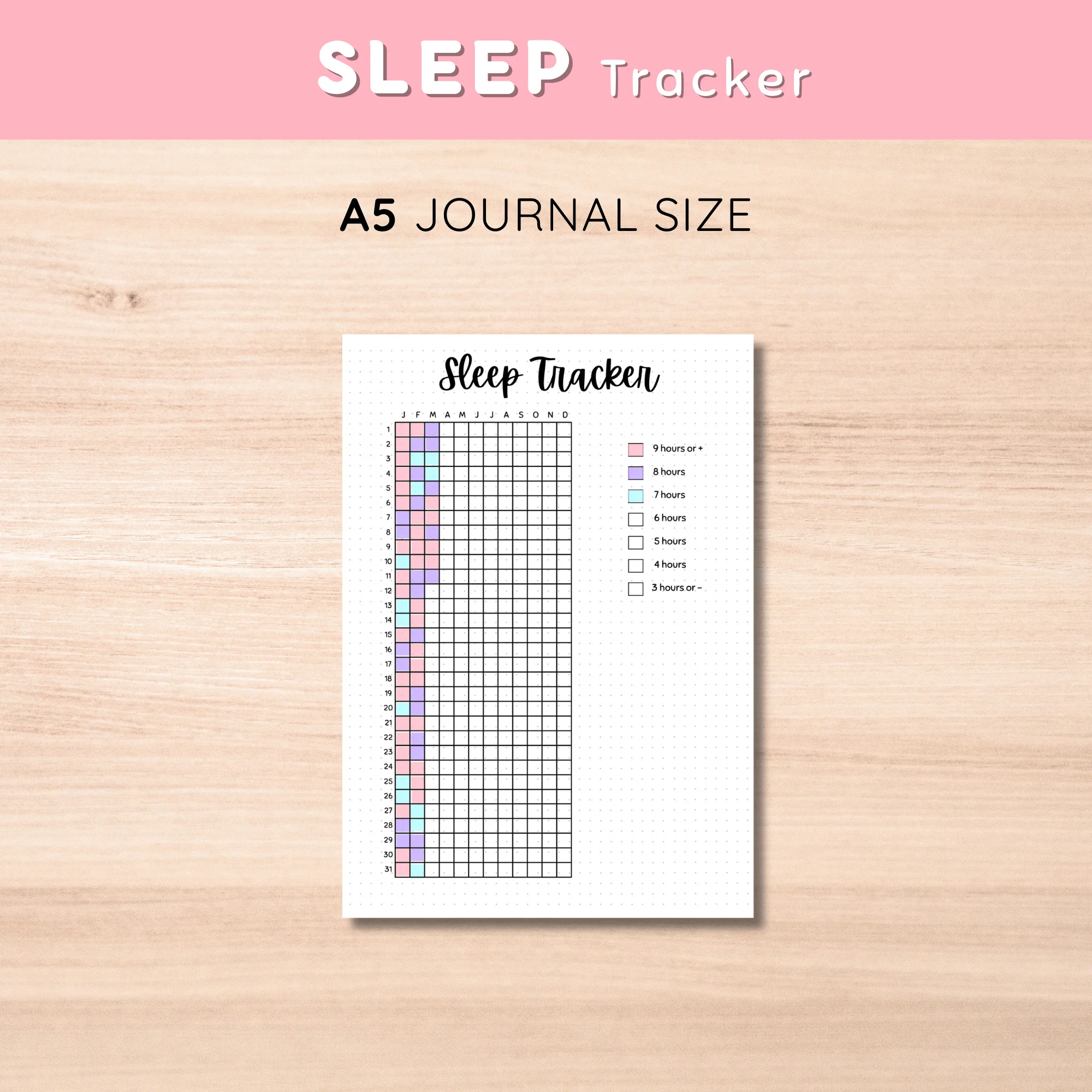 Sleep Tracker Bullet Journal